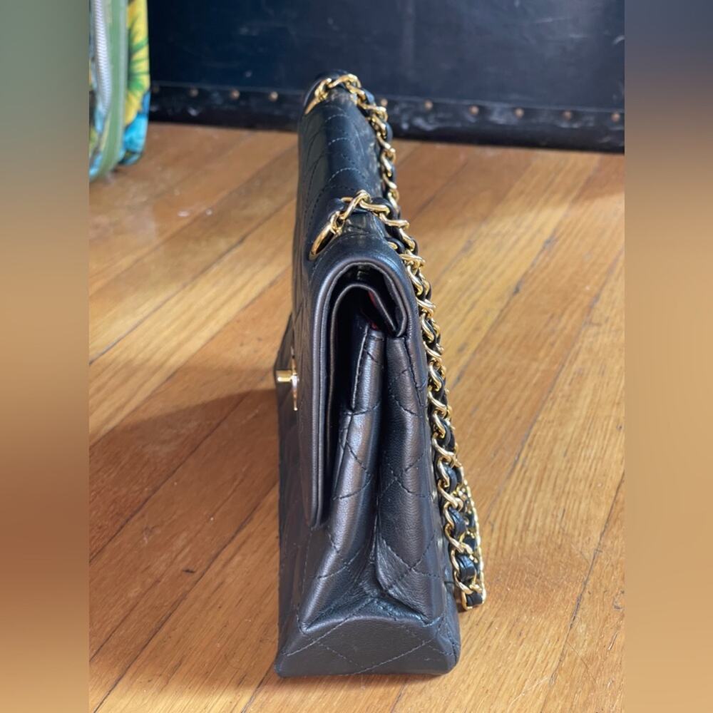 80s Vintage Chanel Lambskin Flap Bag - Picture 6 of 16